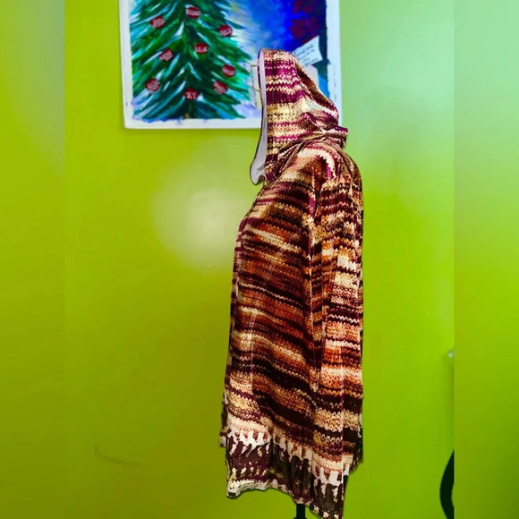 NWOT Simply Elegant Women Long Sleeve Velvet Zip Up Hoodie Jacket - Picture 6 of 9